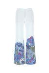 VALENTINO VALENTINO MACRO ORTENSIA PRINTED FLARED PANTS