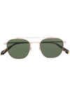 Oliver Peoples Women's Mandeville Round-frame Metal Sunglasses In Silver,gold