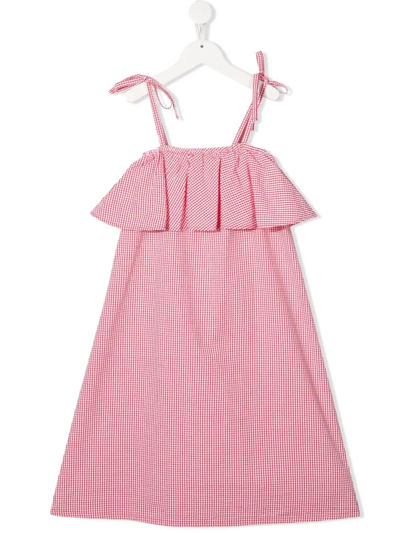 The Campamento Kids' Ruffle-detail Dress In Red