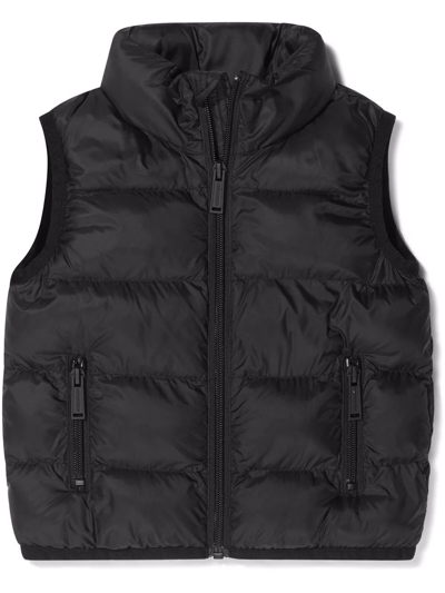 Dsquared2 Babies' Logo-print Quilted Gilet In Black