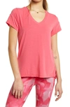 Zella Ava T-shirt In Pink Atomic