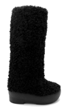 Gia Borghini 50mm Faux Shearling Snow Boots In Black