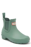 Hunter Original Waterproof Chelsea Rain Boot In Sage Skipper