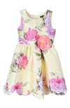 ZUNIE KIDS' SLEEVELESS FLORAL DRESS