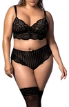 Mapalé Underwire Bra & Panties Set In Black