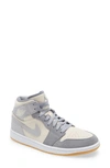Jordan Air  1 Mid Se Basketball Shoe In Coconut Milk/ Particle Grey