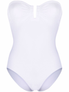 Eres Cassiopee Strapless U-hardware One-piece Swimsuit In Bianco