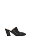 Marsèll Square-toe Leather Mules In Nero