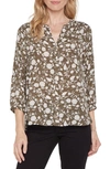 NYDJ HIGH/LOW CREPE BLOUSE