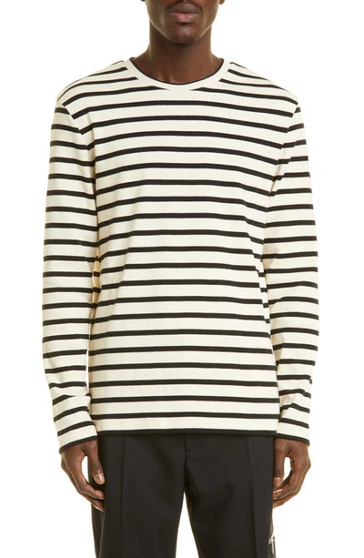 Jil Sander Striped Pattern Sweater - Atterley In Neutrals