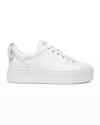Nerogiardini Bow Skater Platform Sneakers W/ Bow, White In White