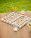 Aerin Lacquer Raffia Backgammon Set