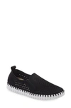 Ilse Jacobsen Tulip 139 Perforated Slip-on Sneaker In Black