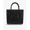 Christian Louboutin Paloma S Mini Leather Tote Bag In Black/ultrablack