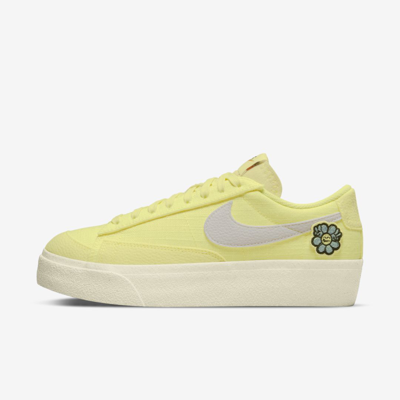 Nike Women's Blazer Low Platform Next Nature Shoes In Orange