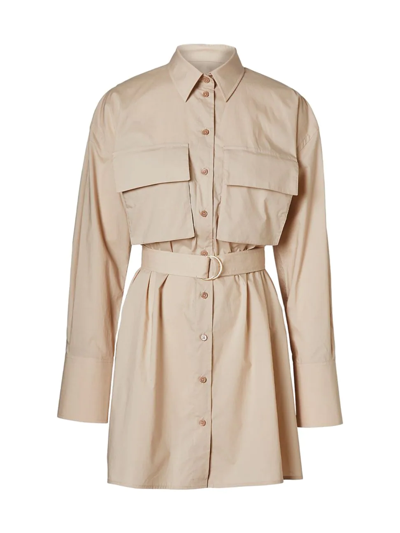 scanlan theodore shirt dress Striped Mini Shirt Dress