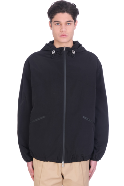 Jil Sander Casual Jacket In Black Nylon