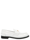 Miu Miu Patent Leather Penny Loafers In White