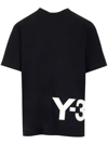 ADIDAS Y-3 YOHJI YAMAMOTO ADIDAS Y-3 YOHJI YAMAMOTO MEN'S BLACK OTHER MATERIALS T-SHIRT,HG6093BLACK M