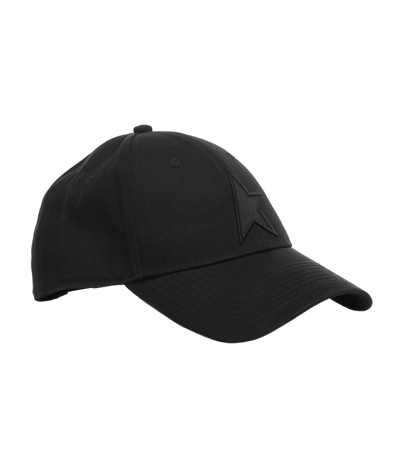 Golden Goose Logo-patch Baseball Cap In Black