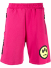 Barrow Cotton Logo Sweat Shorts In Fuchsia