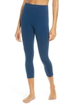 Zella Studio Crop Lite Leggings In Blue Reef
