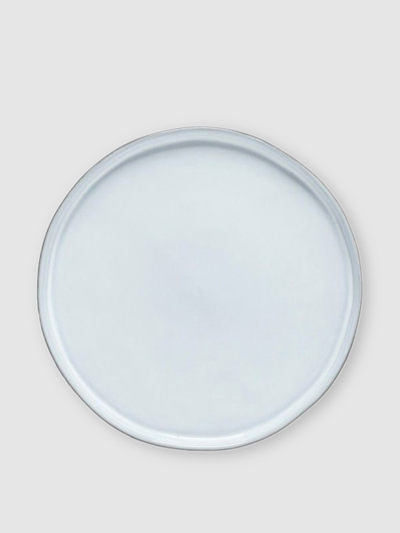 Costa Nova Lagoa Eco Gris Dinner Plate In White