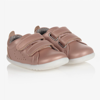 BOBUX STEP UP BABY GIRLS PINK LEATHER TRAINERS