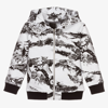 GIVENCHY BOYS WHITE COTTON ZIP-UP HOODIE