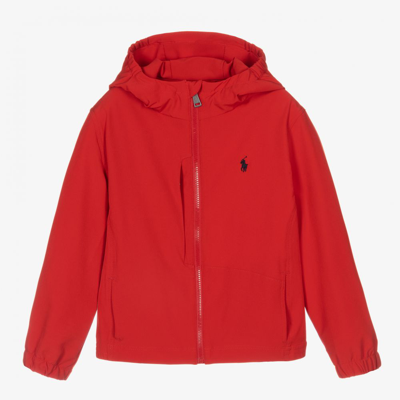 Polo Ralph Lauren Babies' Boys Red Hooded Jacket