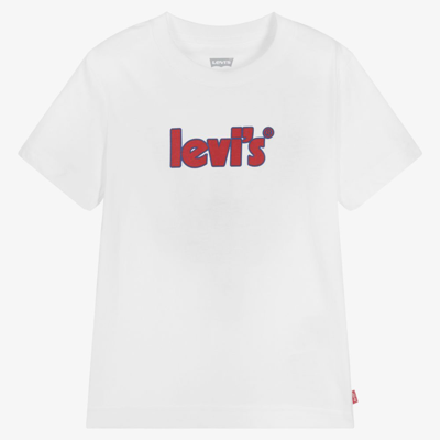 Levi's Babies' Boys White Organic Cotton T-shirt