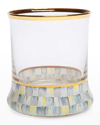 Mackenzie-childs Sterling Check Tumbler Glass