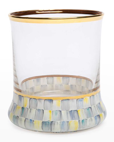 MACKENZIE-CHILDS STERLING CHECK TUMBLER