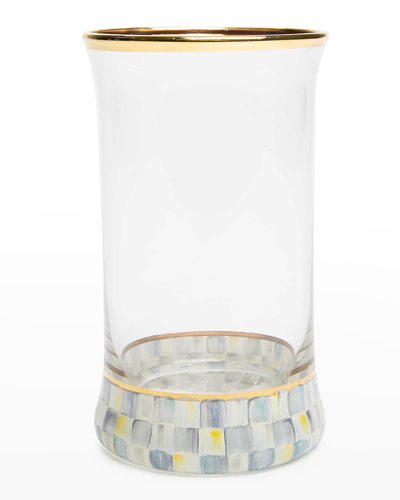 Mackenzie-childs Sterling Check Highball Glass