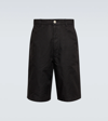 Ami Alexandre Mattiussi Cotton-twill Bermuda Shorts In Black