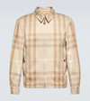 Burberry Fitzroy Reversible Checked Cotton-twill Jacket In Neutrals