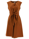WOOLRICH WOOLRICH WOMEN'S BROWN COTTON DRESS,CFWWDR0100FRUT30277148 L