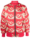 PHILIPP PLEIN BAROQUE PATTERN-PRINT BOMBER JACKET