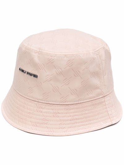 Daily Paper Embroidered-logo Bucket Hat In Rosa