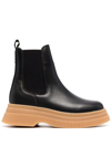 Ganni Elasticated Side-panel Boots In Schwarz