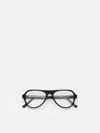 Retrosuperfuture Numero 83 Nero Unisex Eyeglasses In Nero