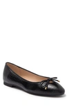 Stuart Weitzman Gabby Bow Flat In Black