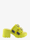Bottega Veneta Women's Lime Flash Bomber Open-toe Leather Sandals In Green