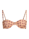 TORY BURCH WOMEN'S FLORAL UNDERWIRE BIKINI TOP