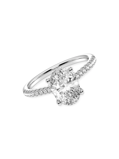 Saks Fifth Avenue Women's 14k White Gold & 2.25 Tcw Lab-grown Diamond Engagement Ring