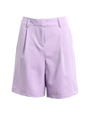 Vero Moda Woman Shorts & Bermuda Shorts Lilac Size 6 Polyester, Viscose, Elastane In Purple