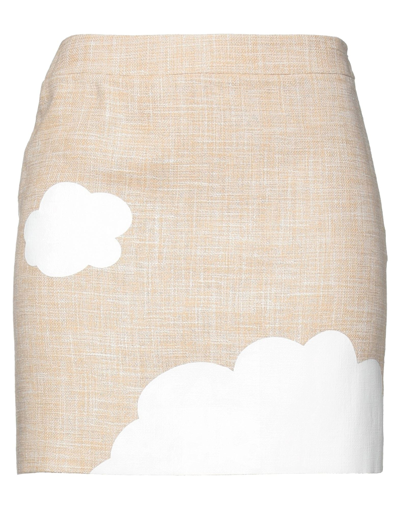 Boutique Moschino Mini Skirts In Beige