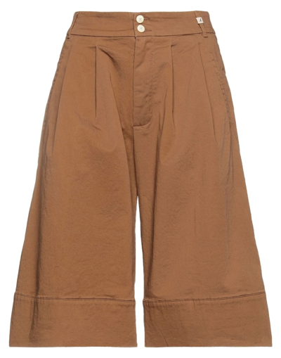 Myths Woman Shorts & Bermuda Shorts Camel Size 2 Cotton, Elastane In Beige