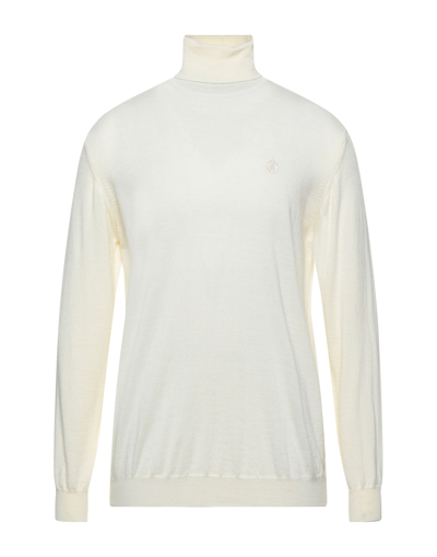 Roberto Cavalli Turtlenecks In Ivory