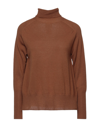 Alysi Turtlenecks In Camel